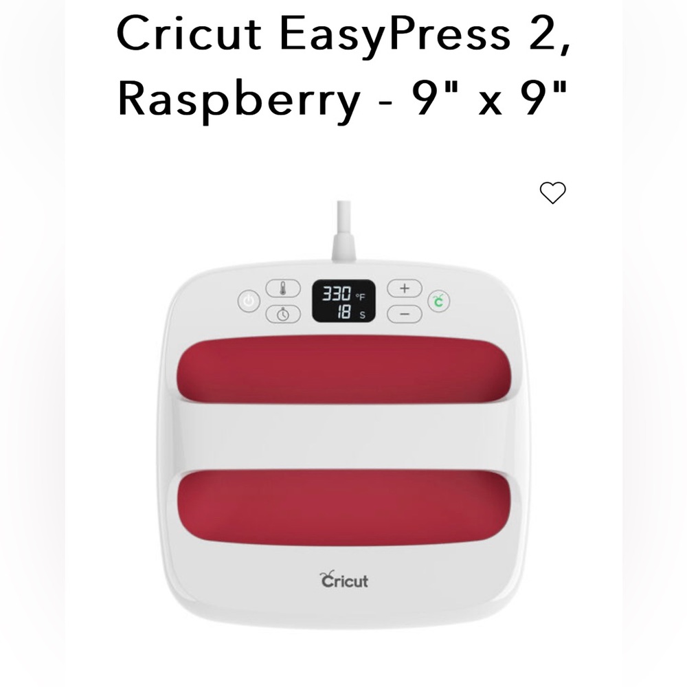 Cricut EasyPress 2 9x9 Raspberry Color